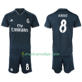 Nogometni Dresovi Real Madrid KROOS 8 Dječji Gostujući 2018/2019 Kratkih Rukava